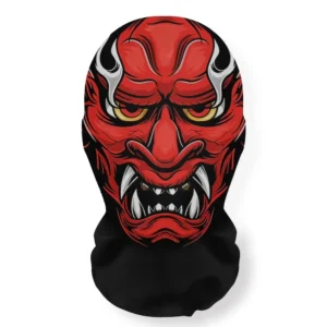 Masque démon Japonais Rouge